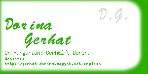 dorina gerhat business card